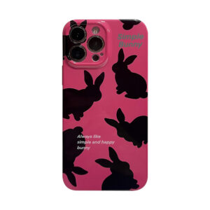 Apple iPhone 12 Serie Mode iPhone 12 Pro Max Plastik Handyhülle Kaninchen
