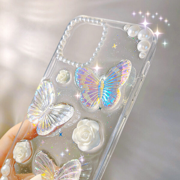 Apple iPhone 12 Serie TPU Schmetterling iPhone 12 Handyhülle Mode – Bild 3