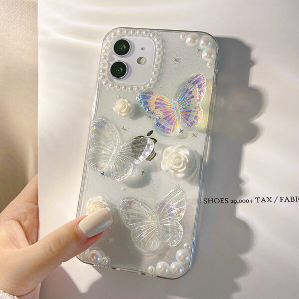 Apple iPhone 12 Serie TPU Schmetterling iPhone 12 Handyhülle Mode – Bild 4