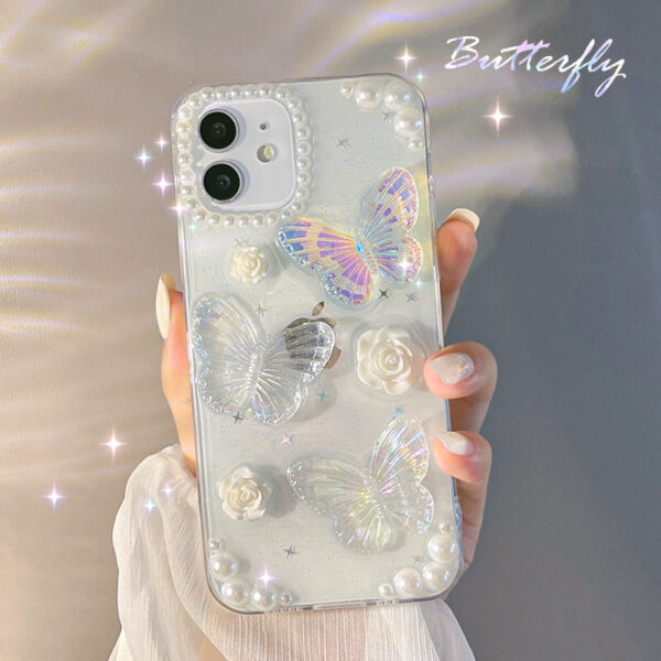 Apple iPhone 12 Serie TPU Schmetterling iPhone 12 Handyhülle Mode – Bild 6